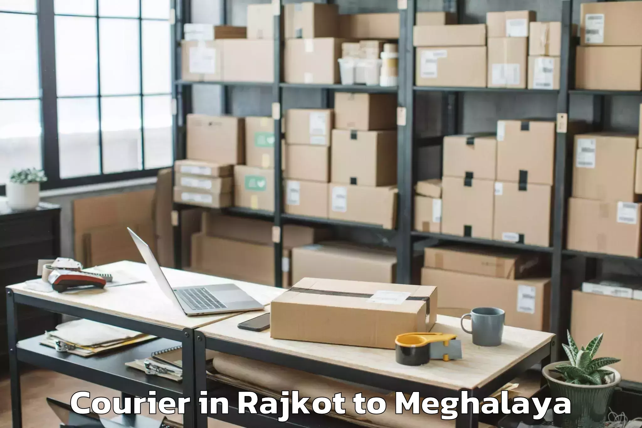 Book Rajkot to Khatarshnong Laitkroh Courier Online